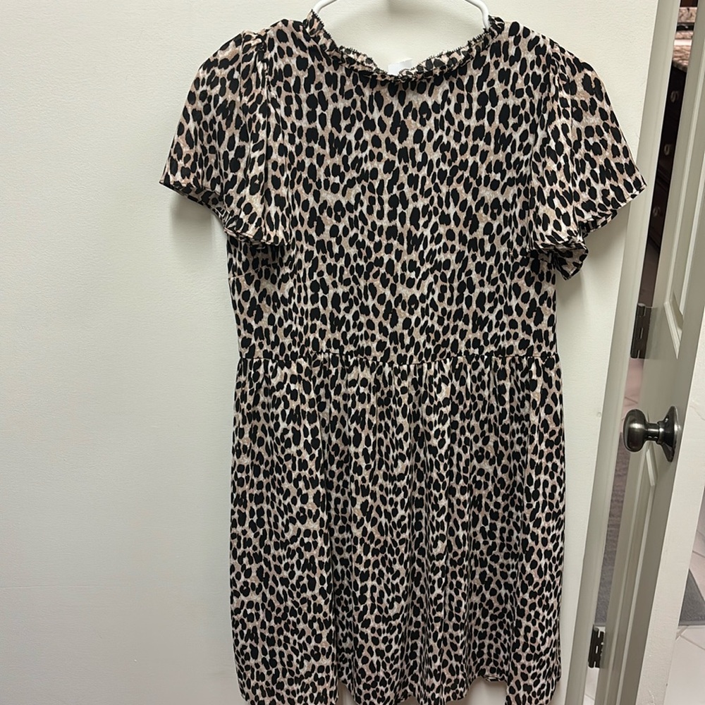 NWT LOFT leopard print dress